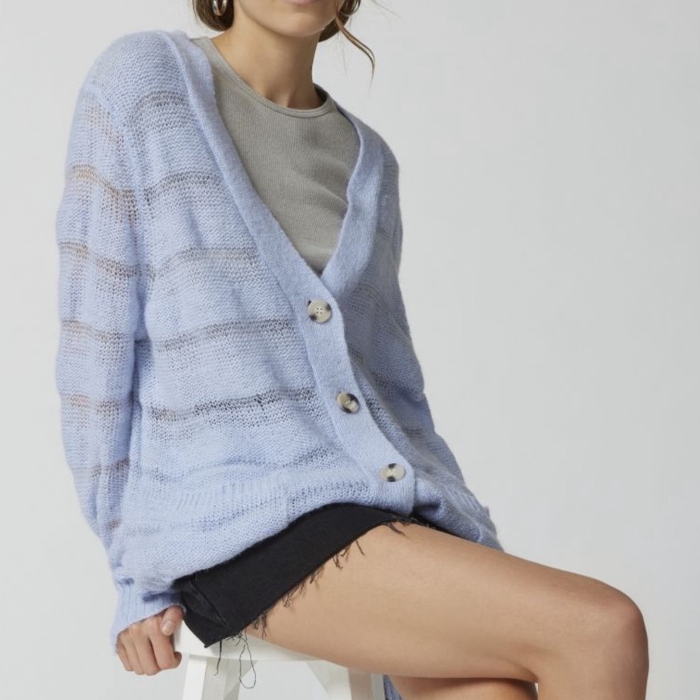 M Urban Outfitters Allston stripe cardigan in sky - worn once